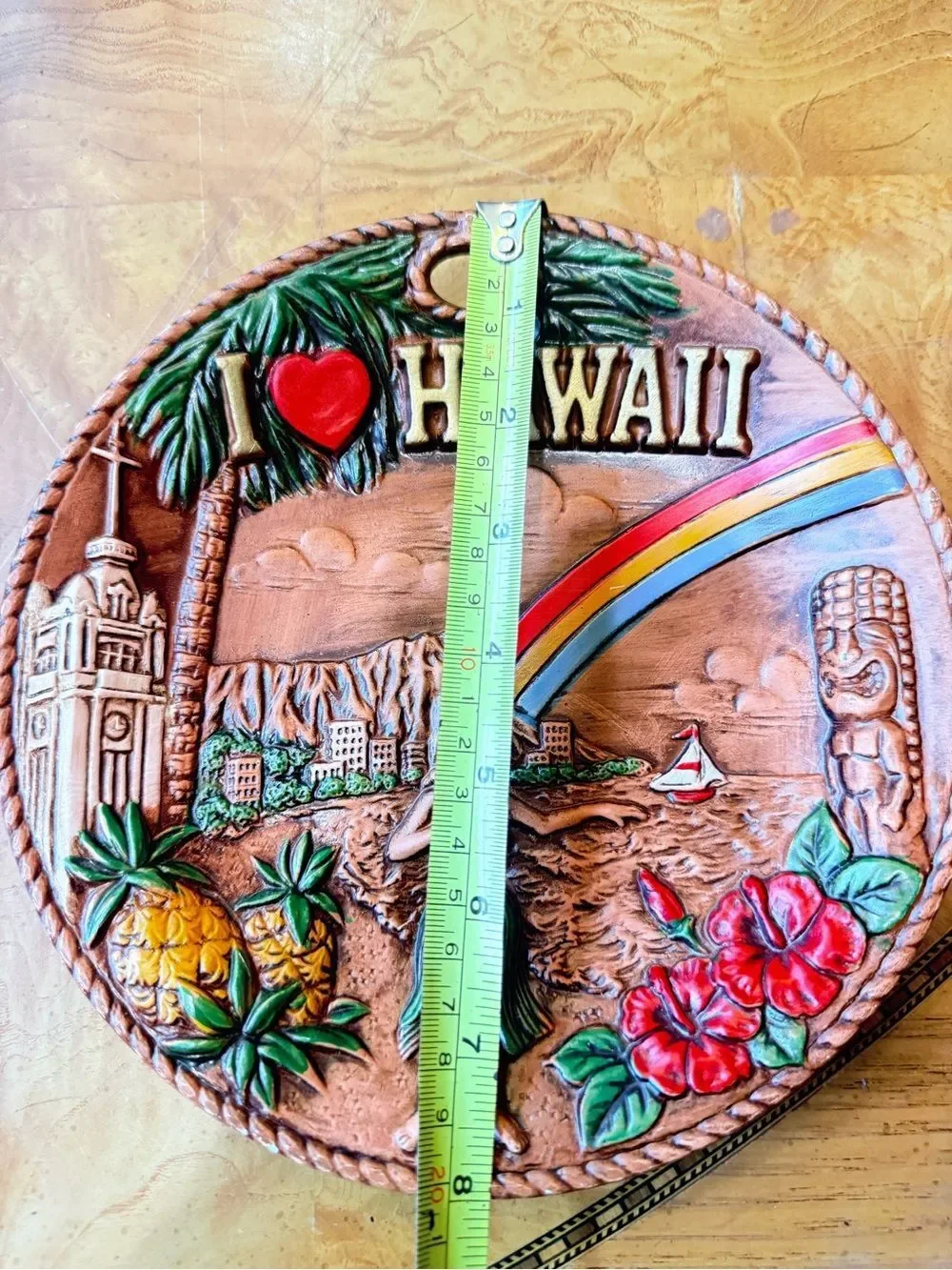 I ❤️ Hawaii Decorative Plaque - Colorful Tropical Design